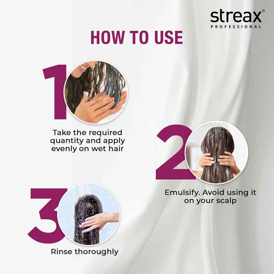 Streax Professional Canvoline Conditioner For Straightened Hair, With Kera-Charge & Baobab Oil