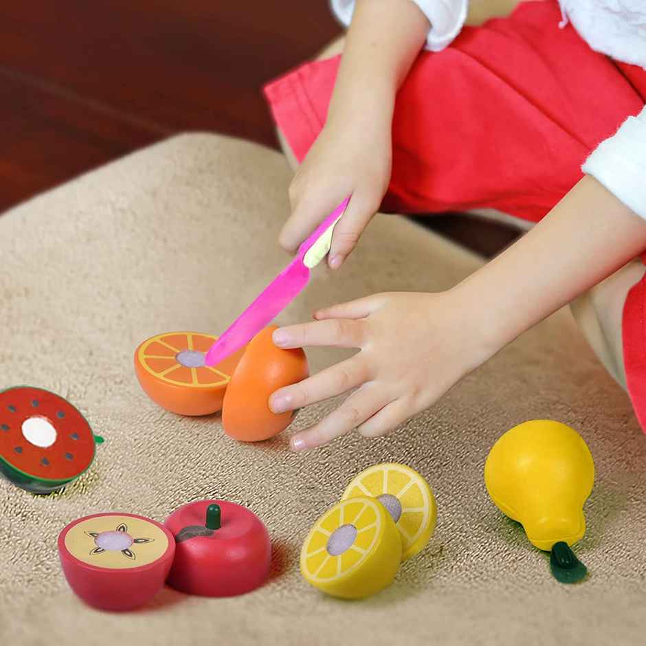 Webby Realistic Sliceable Fruits Cutting Toy | 9 Pieces Set