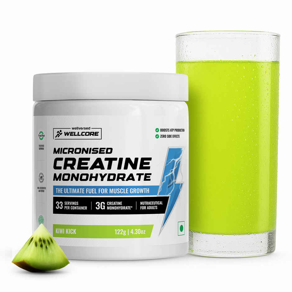Wellcore Micronised Kiwi Kick Creatine Monohydrate | 33 servings