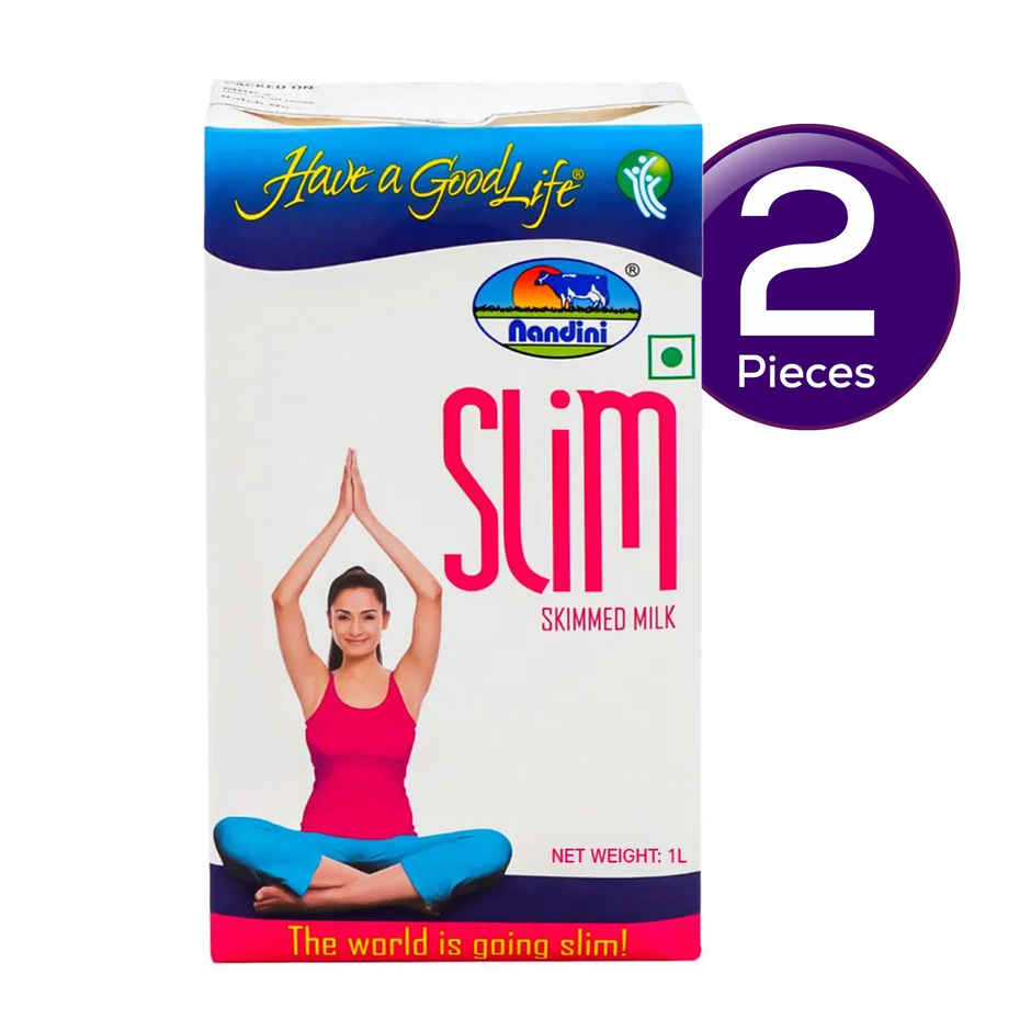 Nandini Goodlife Slim Skimmed Milk UHT (Tetra Pack Brik) Combo