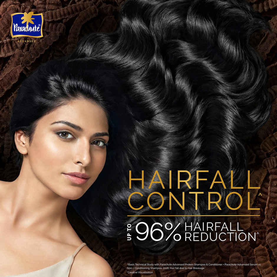 Parachute Advansed Hair Fall Control Protein Shampoo | Coconut Milk & Shikakai