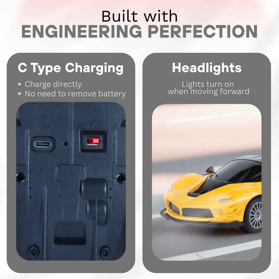 Frendo Hi Speed Remote Control Car 1:24 - Fer Yellow