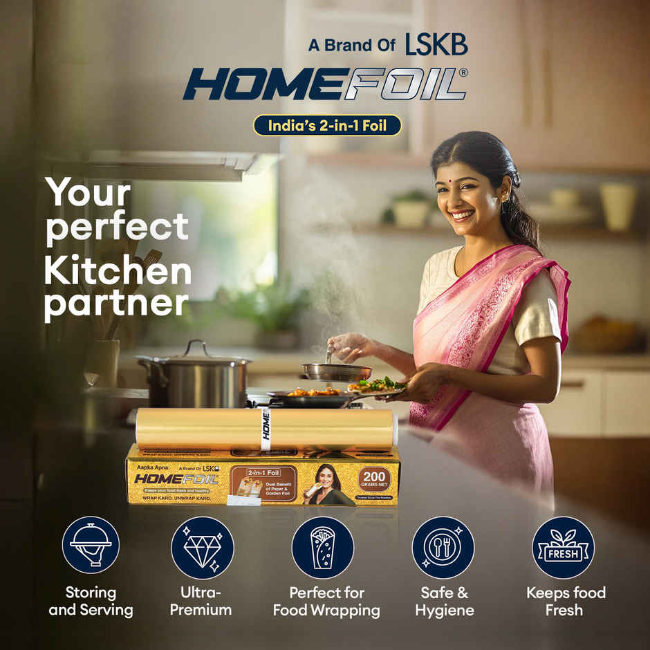 HOMEFOIL 2-in-1 Paper & Golden Foil