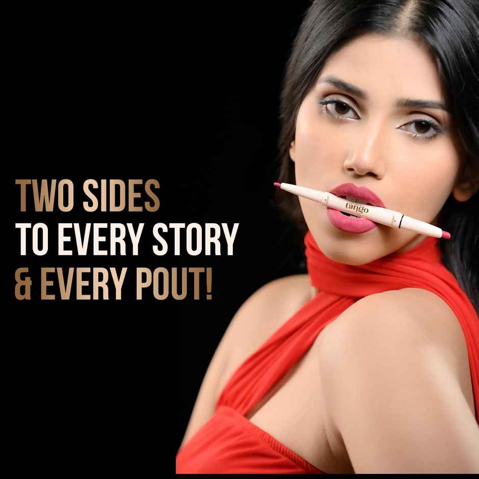 Glam21 Two To Tango Lip Liner + Lipstick Duo | Non-Transfer | Creamy Matte Finish | Choco Lave-12