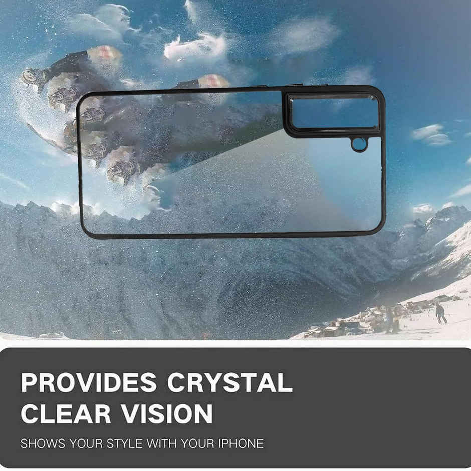 Artistque Case For Samsung Galaxy S21 Fe Back Cover |Premium Transparent Metal Camera Ring Cover