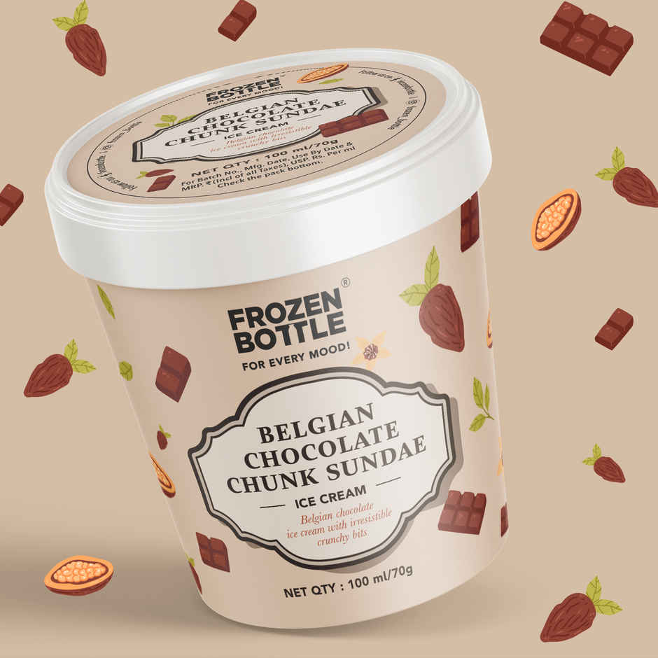 FROZEN BOTTLE Belgian Choco Chunk Sundae Cup