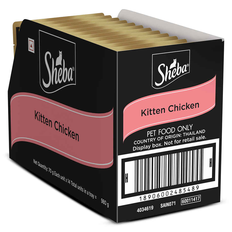 Sheba Fine Kitten Chicken Premium Loaf Wet Cat Food