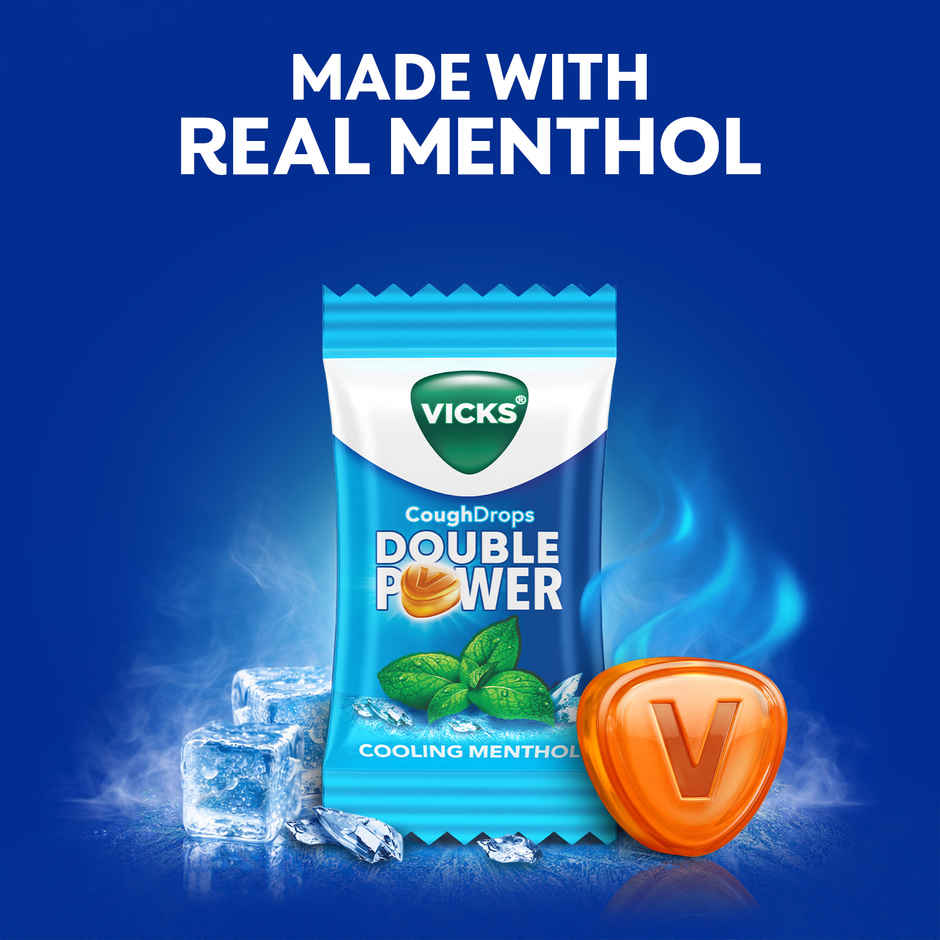 Vicks Cough Drops Double Power (Cooling Menthol)