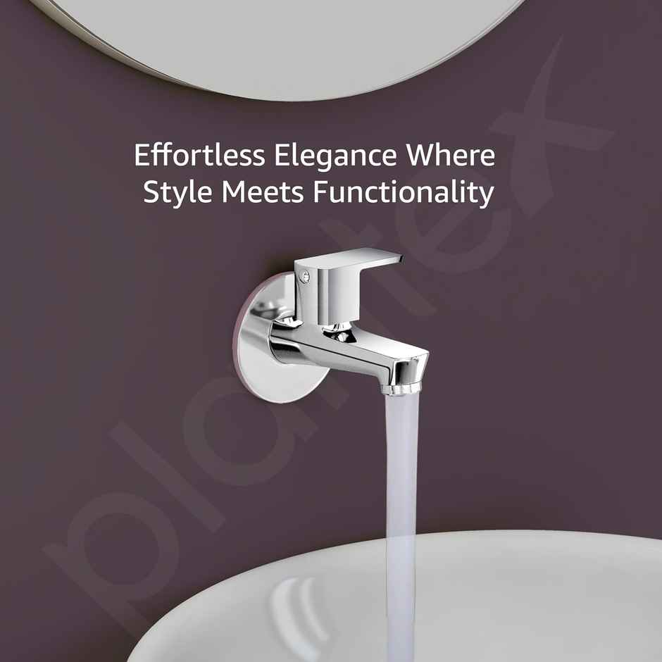 Plantex Single Lever Bib Cock (Mirror Chrome Finish)