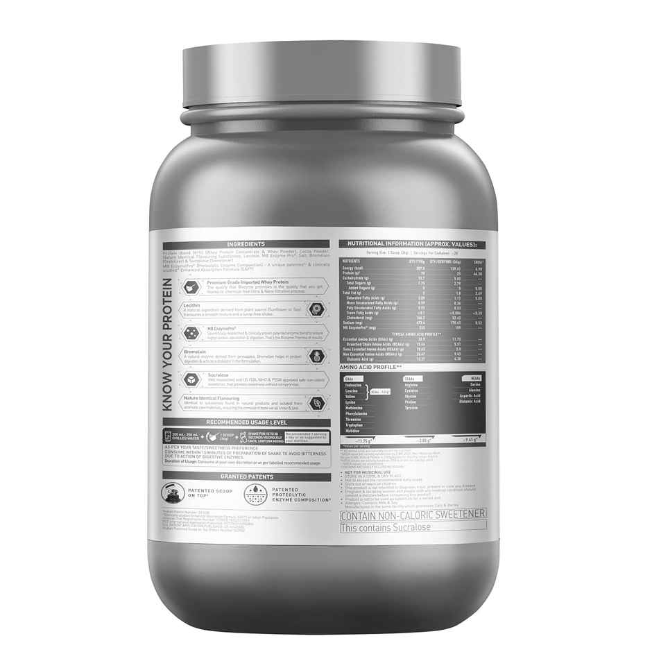 MuscleBlaze Biozyme Performance Whey Protein Powder (Rich Chocolate)