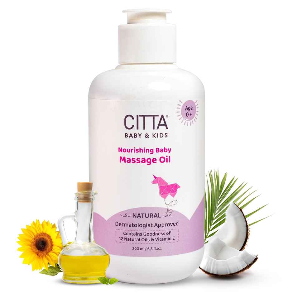 Citta Natural Baby Massage Oil For New Born & Kids