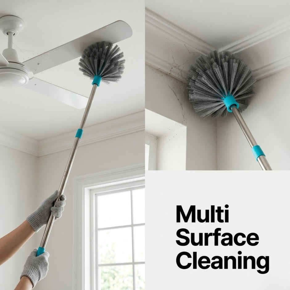 Proclean Diamond Brush Gobi Jala Broom-Brush with SS Telescopic Handle | 5 Feet