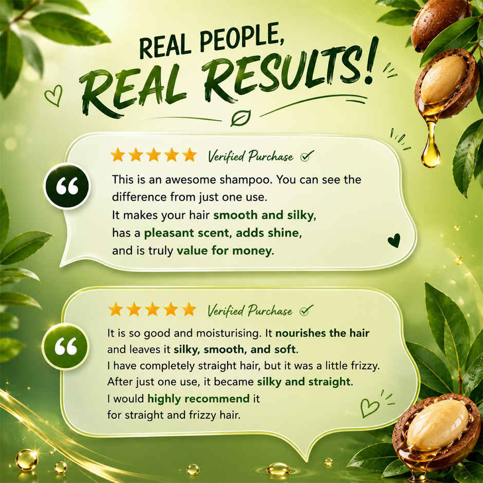 Herbal Essences Moroccan Argan Oil Shampoo For Frizz Free (400ml) & Herbal Essences Argan Oil Of Morocco Conditioner- For Hair Repair (400ml) Combo