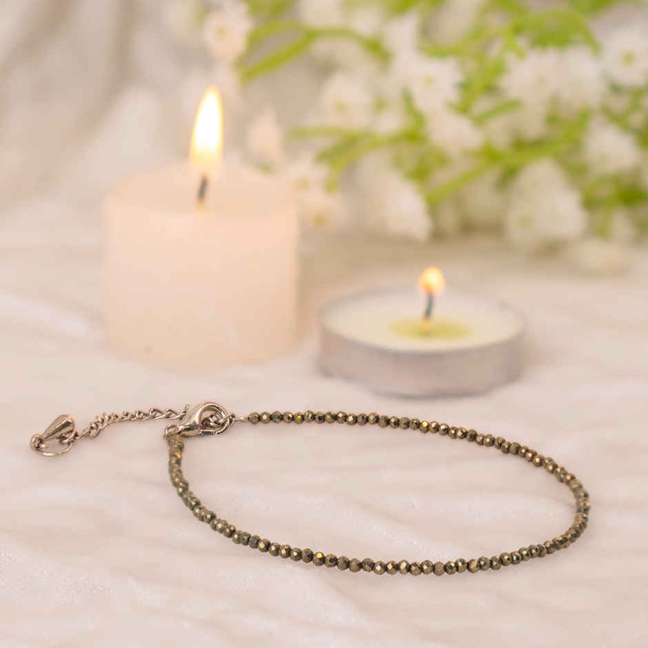 Astrotalk Raw Pyrite Anklet