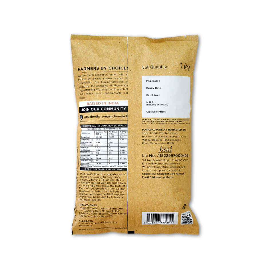 Two Brothers Khapli Multigrain Atta 8-grains-in-1