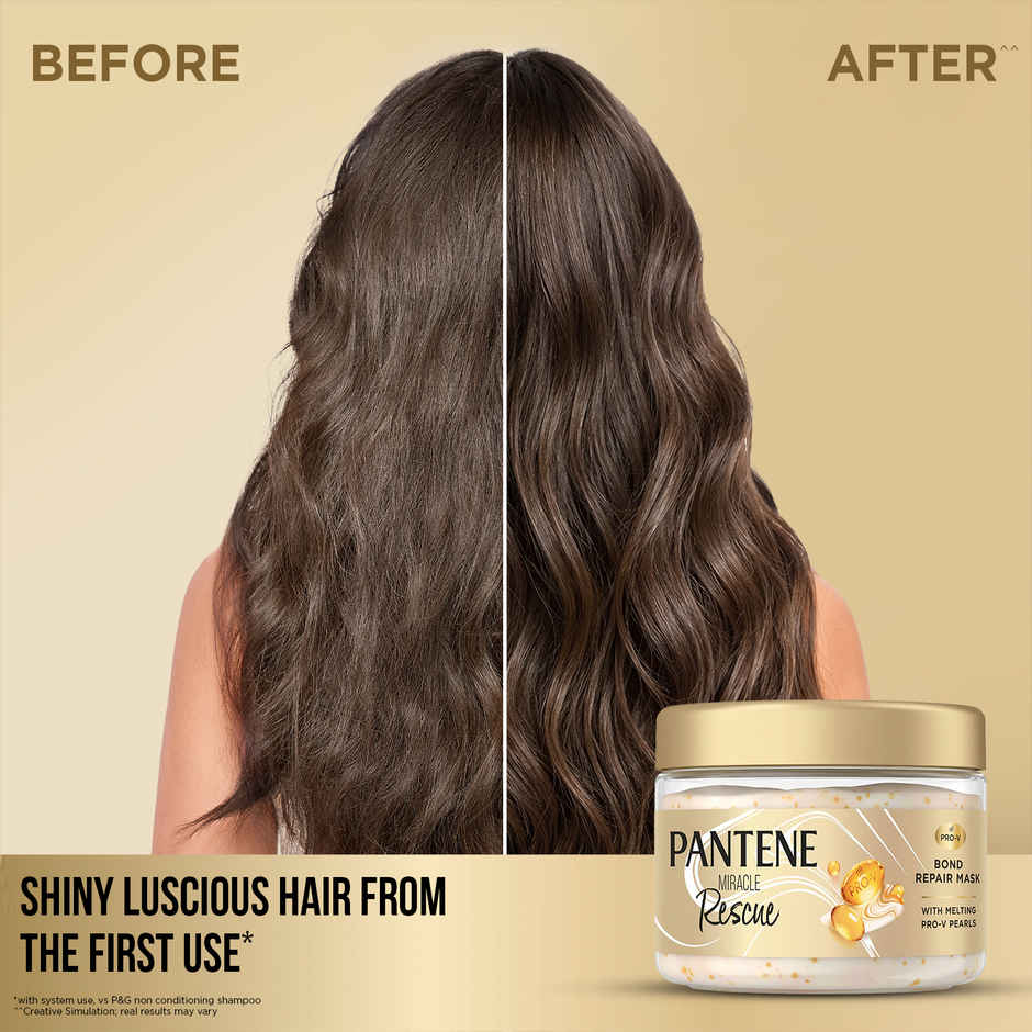 Pantene Bond Repair Mask, with 10000 ProV Pearls | Visible Repair in One Use