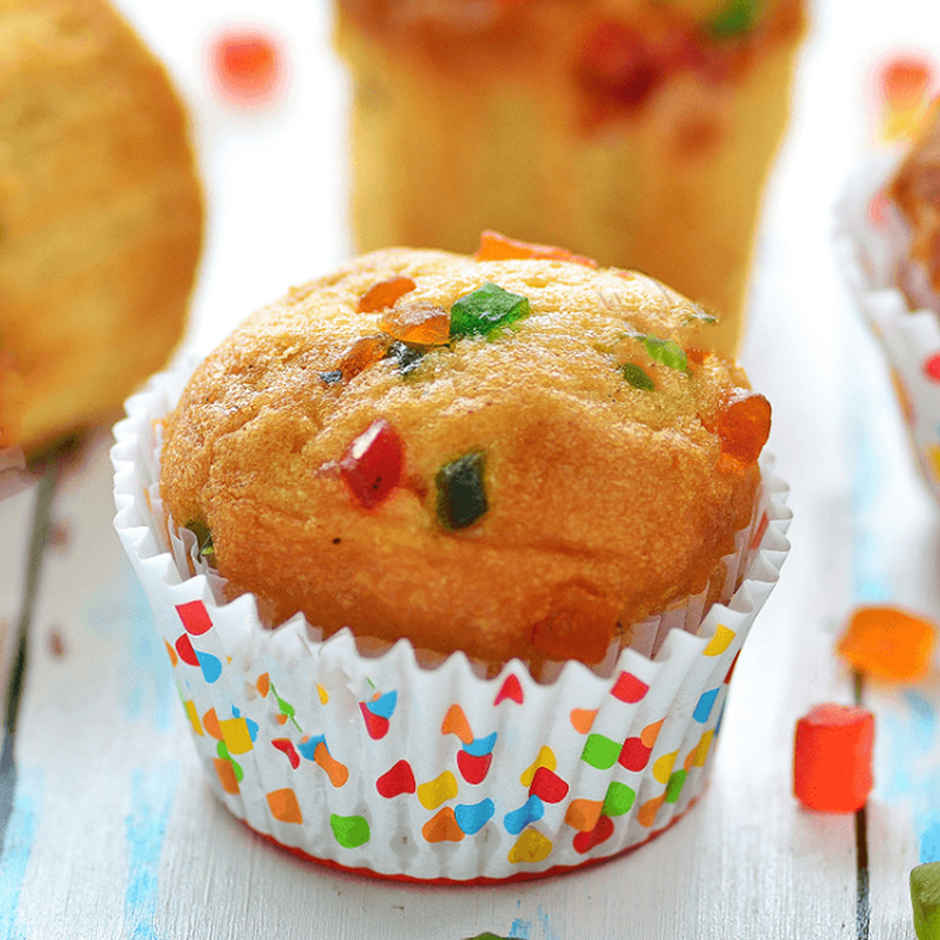 Karachi Bakery Muffins (Veg) - Tutty Fruity