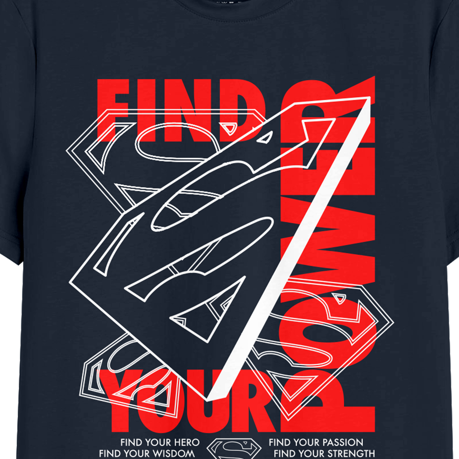 Bonorganik Men's Power Graphic Printed T-shirt | Navy - M