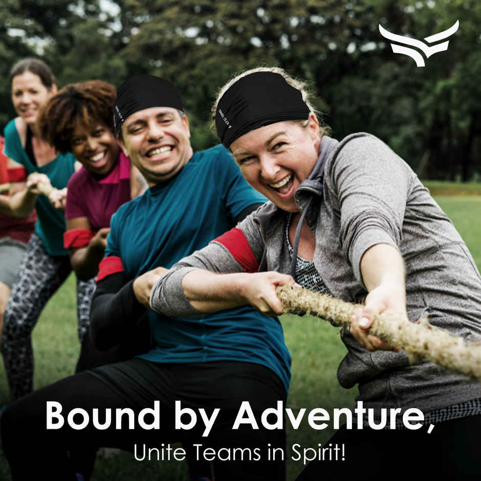 Xtrim Bamboo Bandana Face Mask for Dust & UV Protection, Comfort Fit, Breathable, Odour-Free | Black