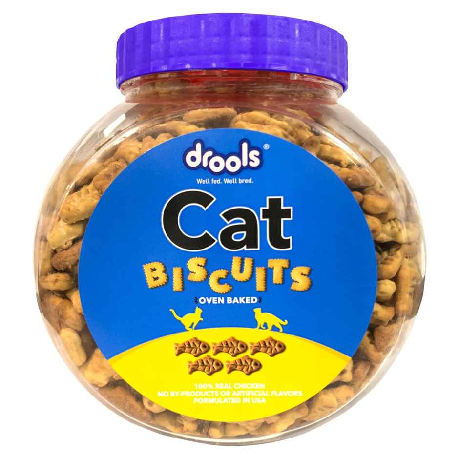 Drools Real Chicken Cat Biscuit Treats Jar