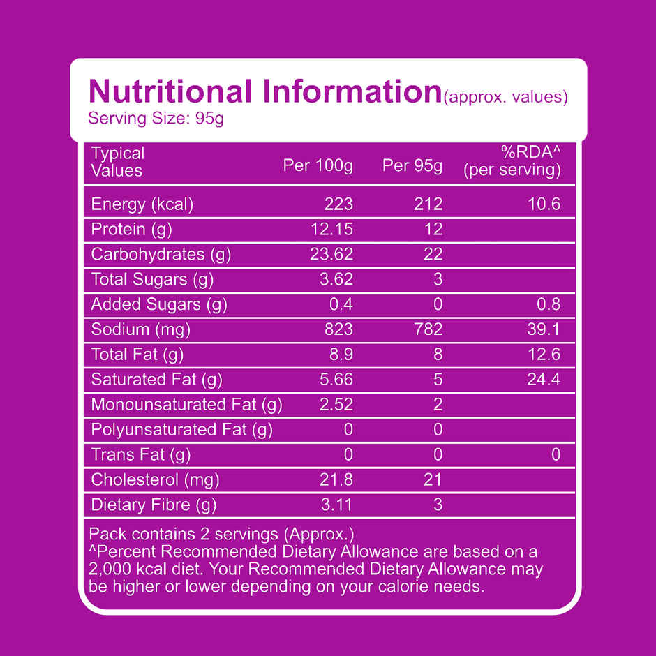 HyFun Garden Fresh Pizza | Thin Crust Base, Cheesy Snack | Frozen