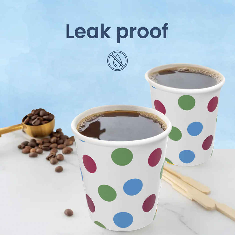 Disposable Printed Paper Cups | 200 ml | Origami