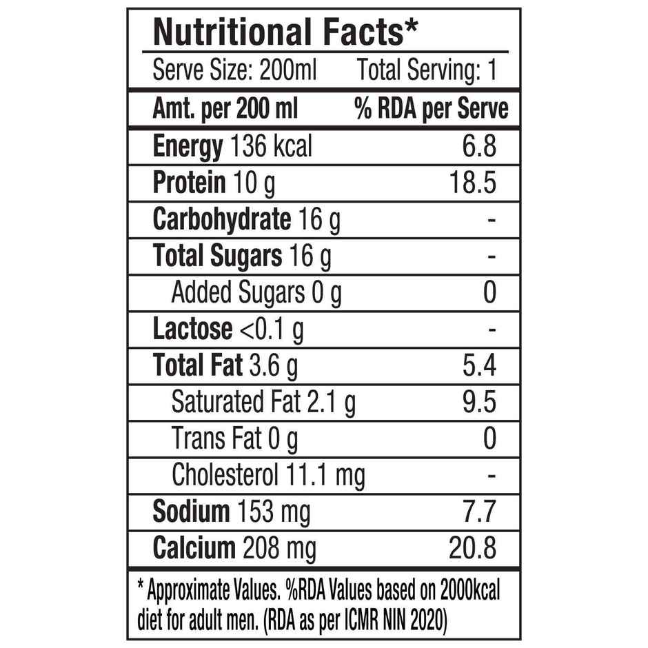 Epigamia Protein Smoothie Strawberry No Added Sugar