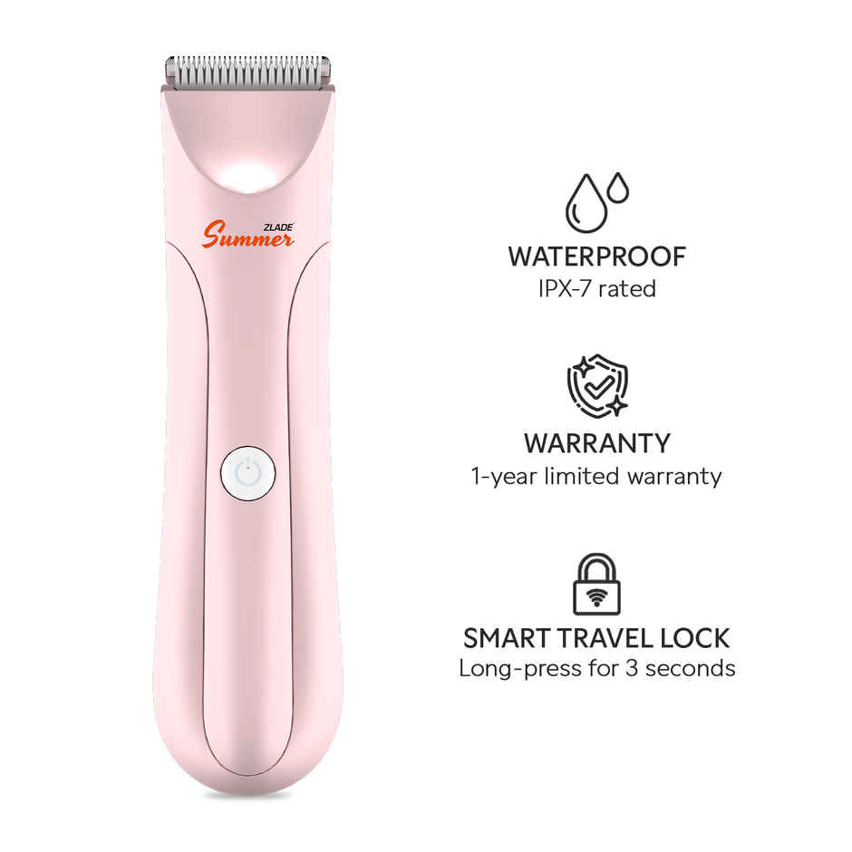 Zlade Summer Intimate Body Trimmer for Women | Bikini Line, Body Hair, Underarms | Waterproof