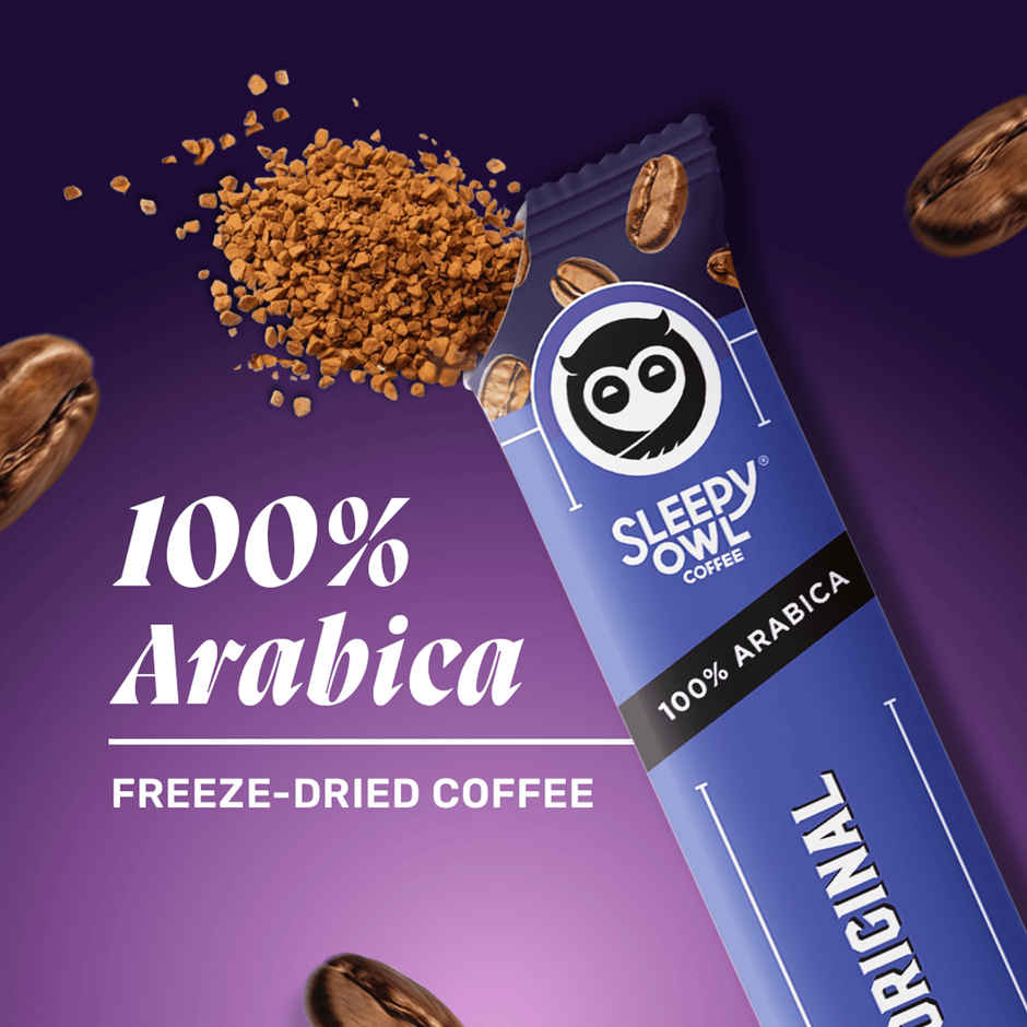 Sleepy Owl Original Pure Arabica Instant Coffee Sachets