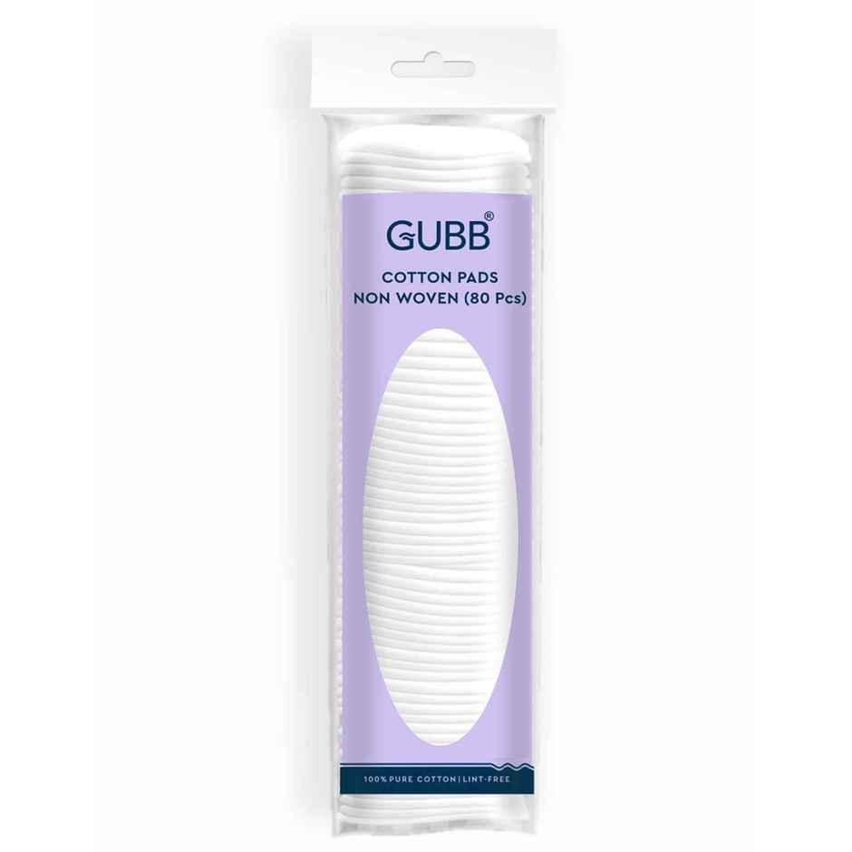 GUBB Cotton Pads | Non Woven | Pack Of 80