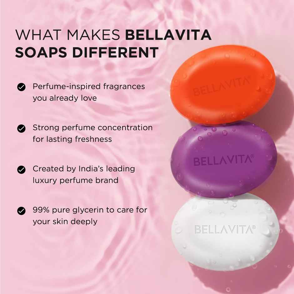 Bella Vita Perfumed Bathing Soap For Women 3 X 100 gm