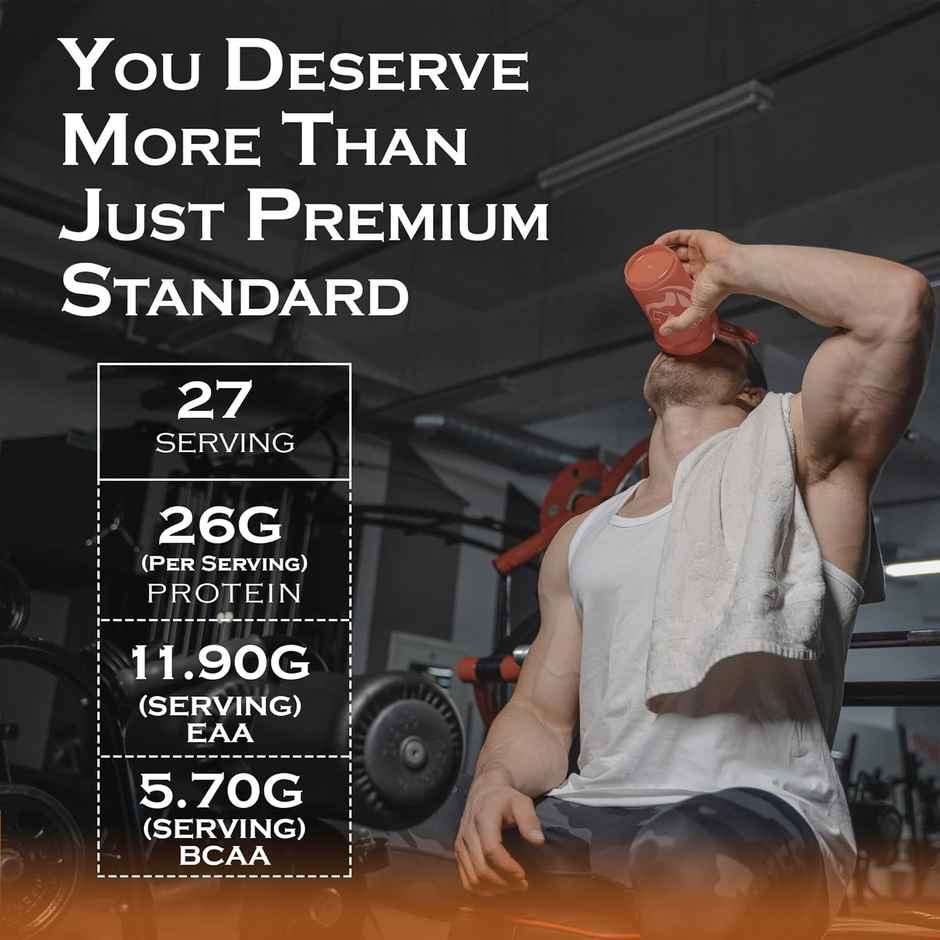 Nakpro Perform Whey Protein Concentrate Unflavoured 26G Protein 5.7G Bcaa