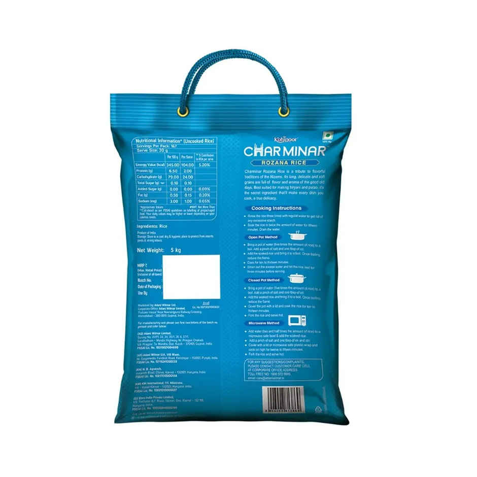 Kohinoor Charminar Rozana Rice