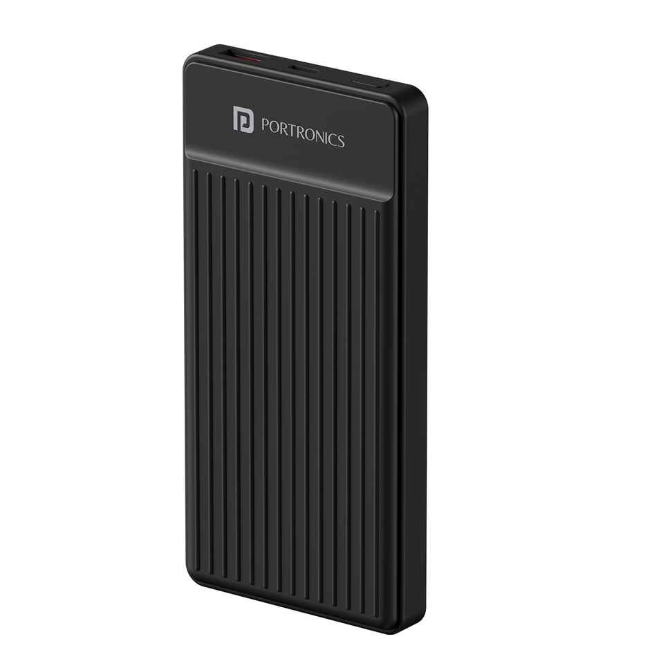 Portronics Luxcell B 10K 10000 mAh 22.5W Fast charging Power Bank, Ultra Slim Power Bank (Black)