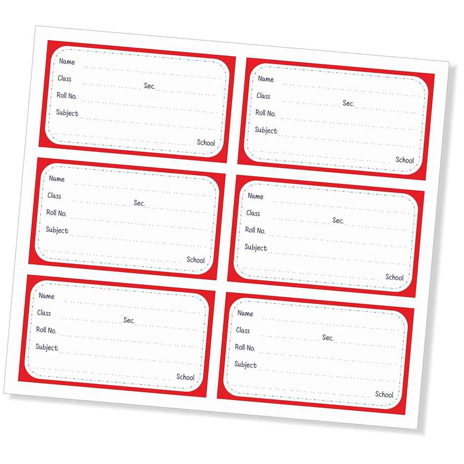 Paperbees Name Stickers for School | 90x51 mm | Name Slip Paper Labels - Size M