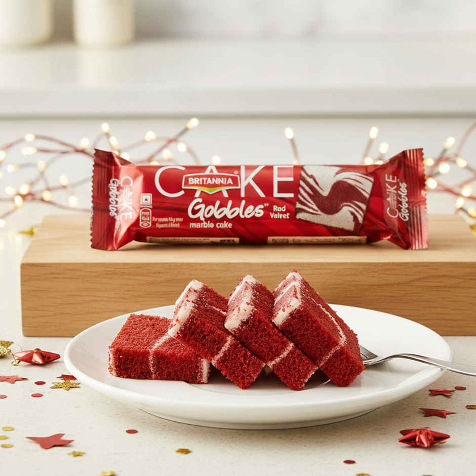 Britannia Gobbles Marble Red Velvet Cake | Bakery Delight