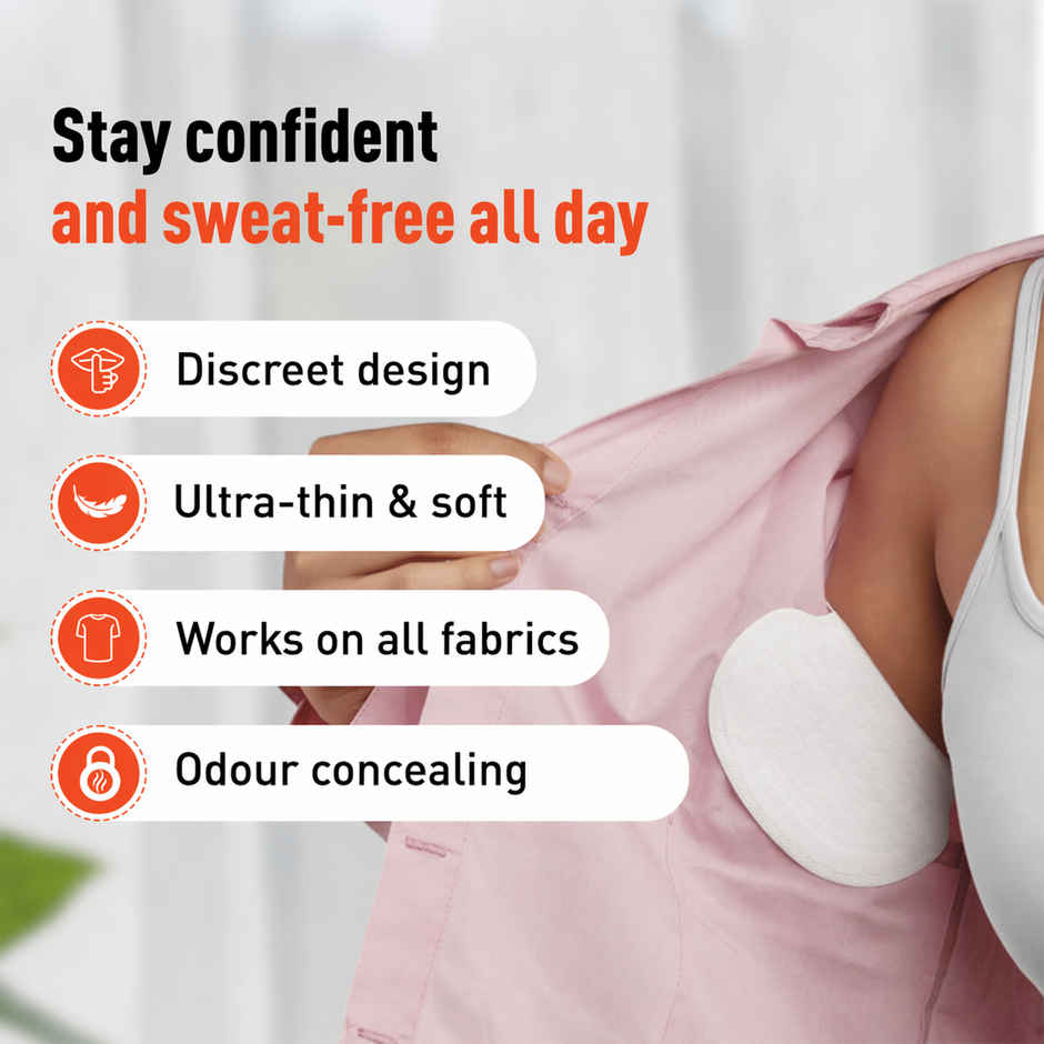 Sirona Disposable Underarm Sweat Pads | Absorb Sweat | Prevent Stains & Bad Odours