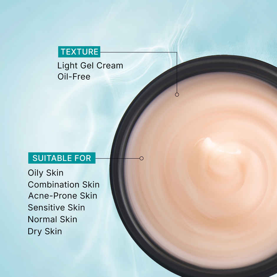 Pilgrim Korean Rice Water Hydra Glow Gel Moisturizer with Hyaluronic Acids & Niacinamide for Glowing Skin
