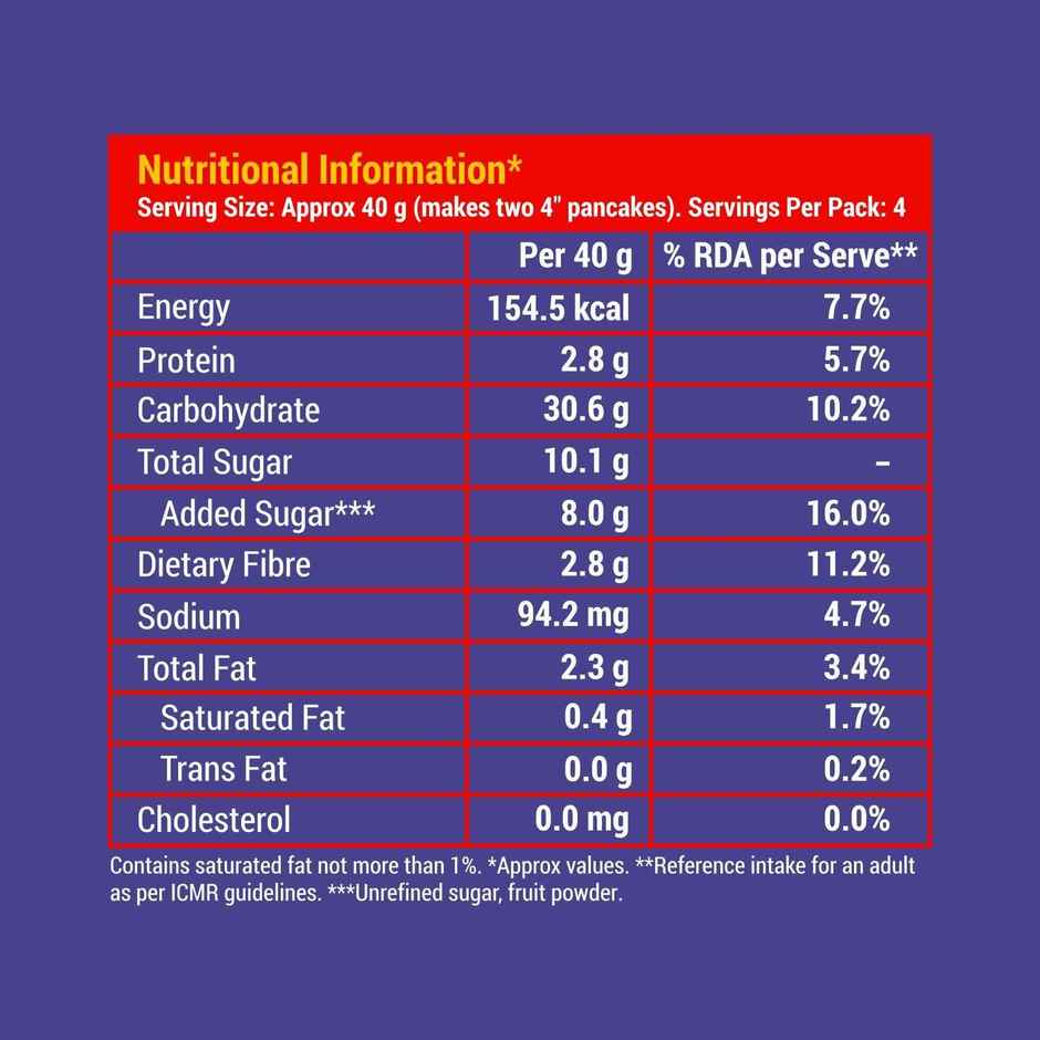 Slurrp Farm Blueberry Millet Pancake Mix | No Maida