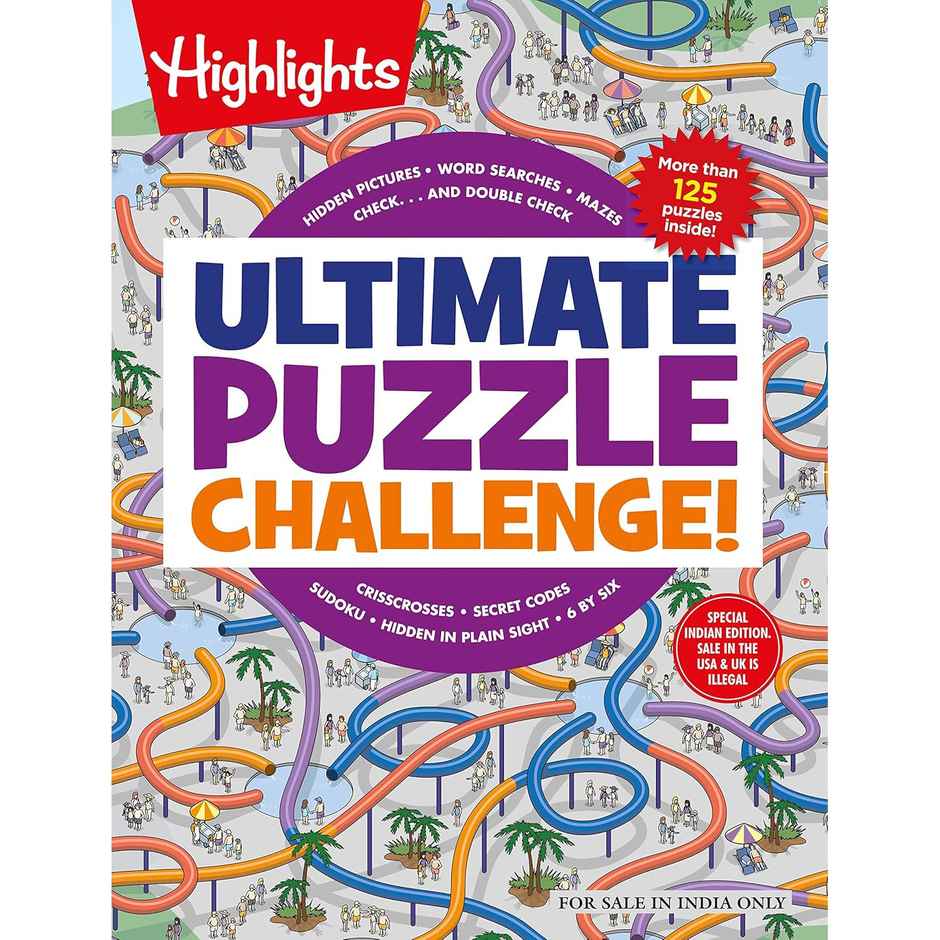 Ultimate Puzzle Challenge- More Than 125 Puzzles - Children Book | English