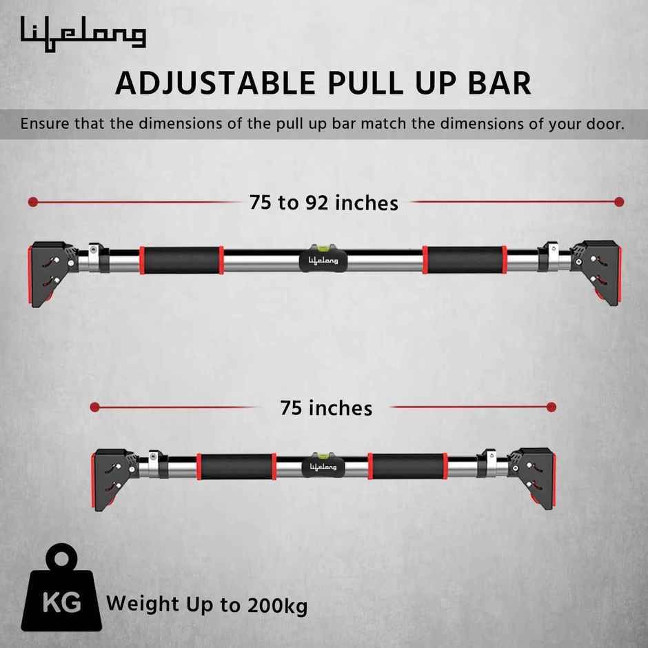 Lifelong Adjustable Pull-Up Bar for Home Workout | 75-92 cm