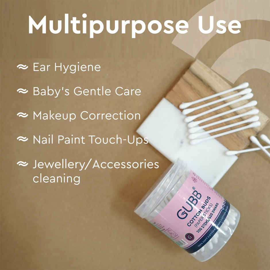 GUBB Cotton Buds Paper Stick 200S