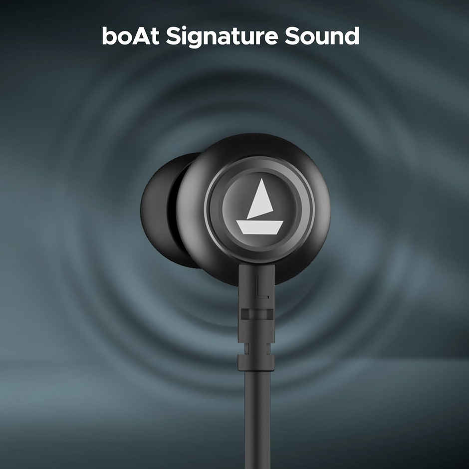 boAt Rockerz 110 BT Neckband w/ 40H Playtime, ENx Technology, BTv5.3 & BEAST Mode (Active Black)