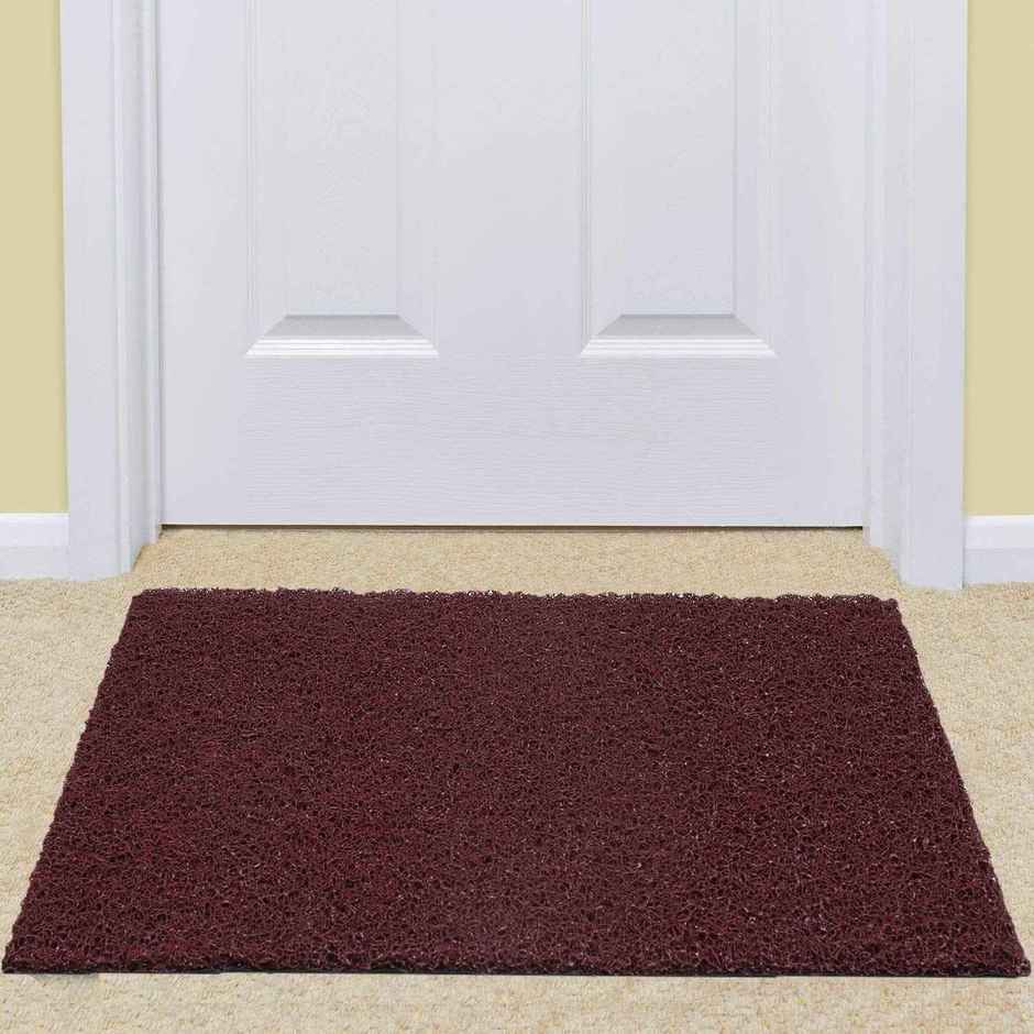 Kuber Industries Modern Door Mat (Red | Maroon | PVC | Standard)