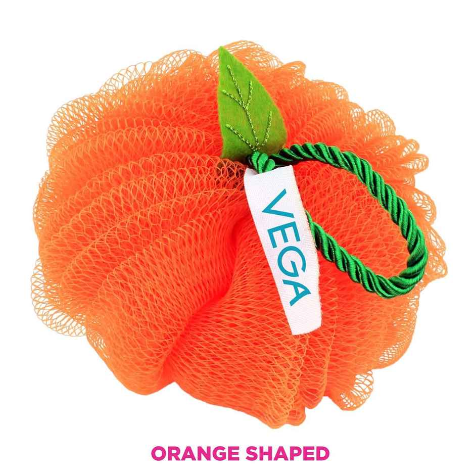 VEGA Orange Sponge, Bath Shower Loofah for Women and Men, (BA-3/10)