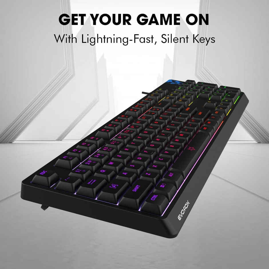 EvoFox Deathray RGB Gaming Keyboard - Black