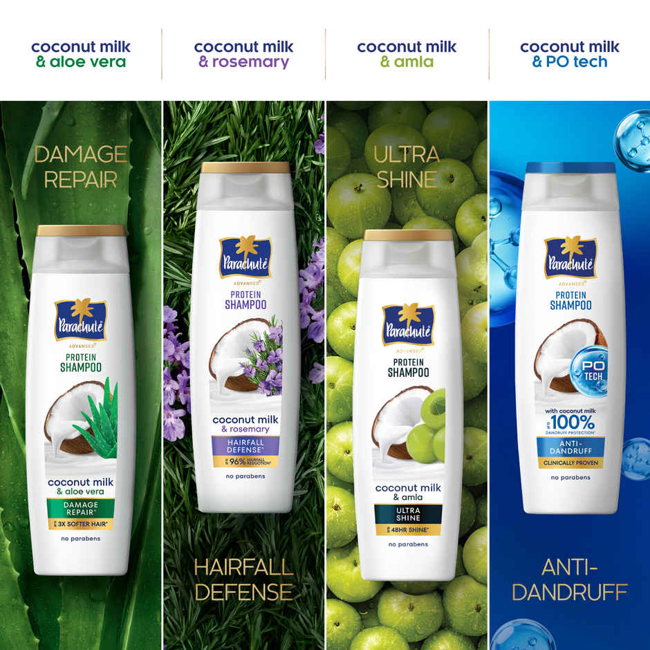 Parachute Advansed Damage Repair Protein Shampoo | Coconut Milk and Aloe Vera