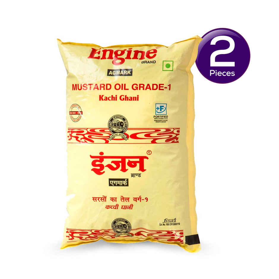 Engine Kacchi Ghani Mustard Oil | Pouch Combo