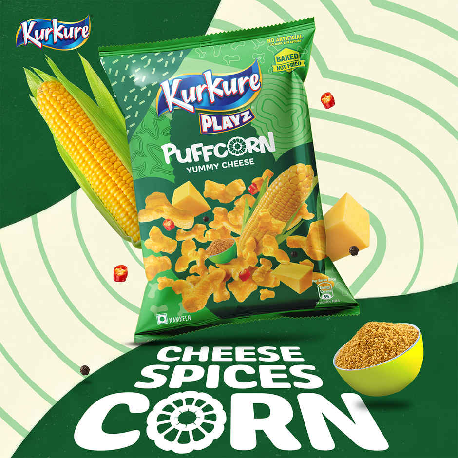 Kurkure Playz Puffcorn Yummy Cheese Combo 