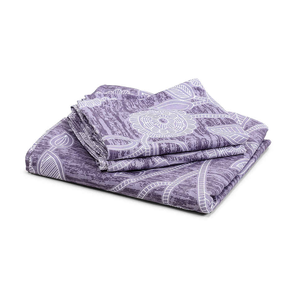 Status Value Single Bedsheet 150 cm X 200 cm Dsn 4 Dandelions Grey